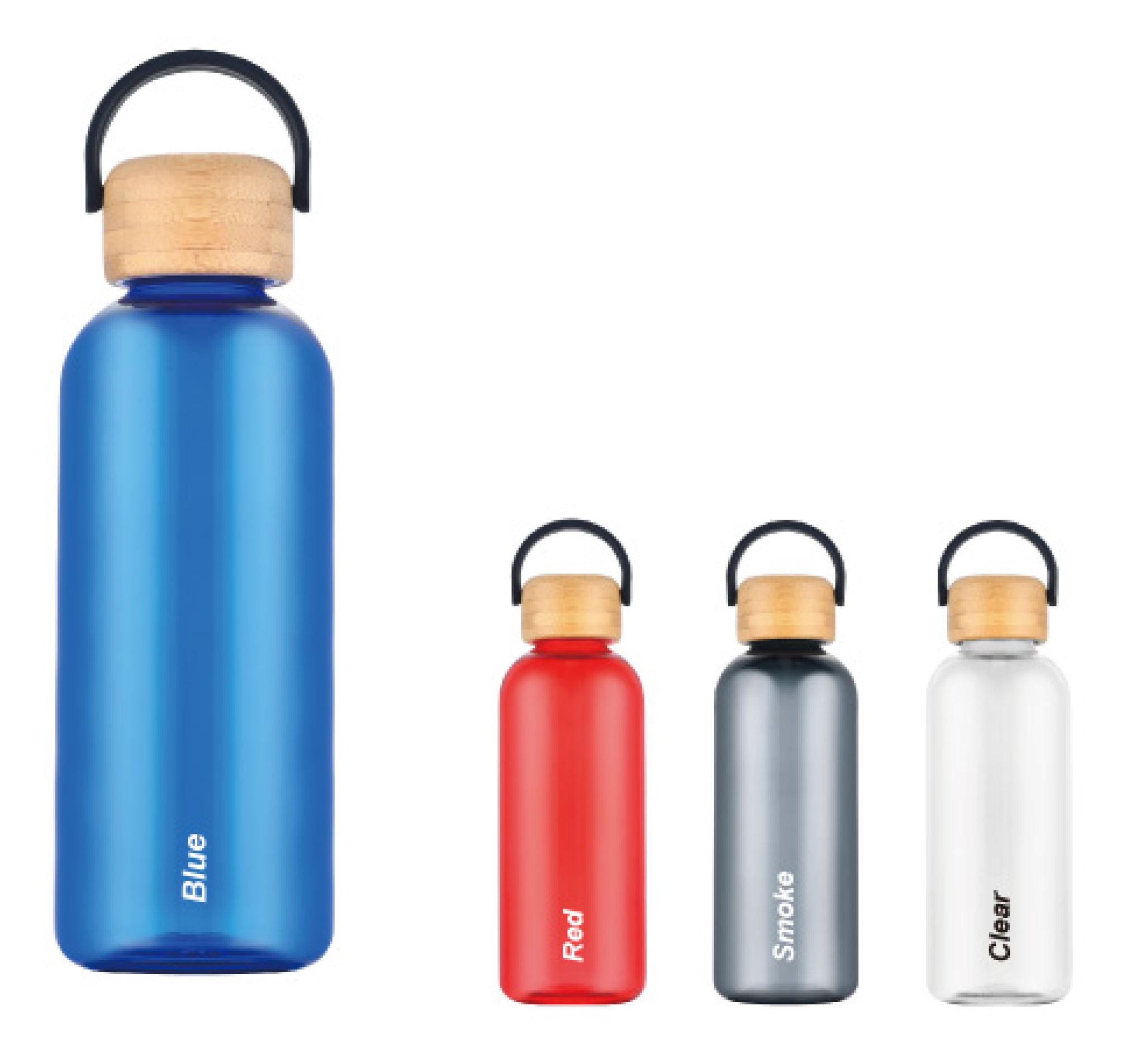 RPET Water Bottle w/ Bamboo Lid